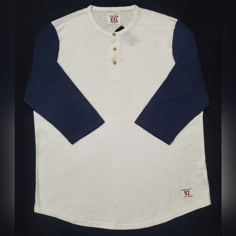 🔥Abercrombie & Fitch Baseball Henley Shirt🔥